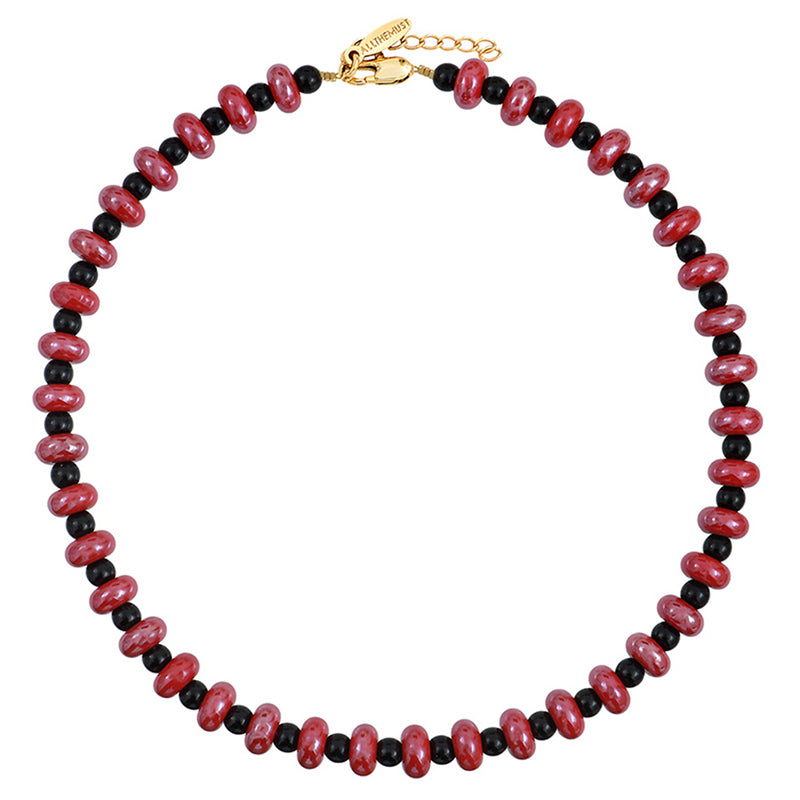Collier India Rouge