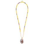 Yellow Heishi Stone Necklace