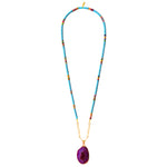 Turquoise Heishi Stone Necklace