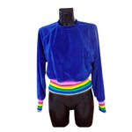 Rainbow Velvet Sweat Shirt 3