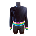 Rainbow Velvet Sweat Shirt 4