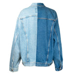 Veste en Jean Levis Bleu Asymétrique Upcycling