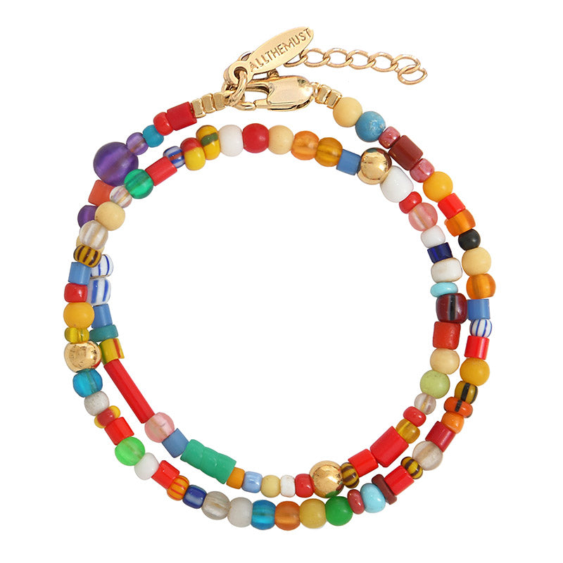 Beach Beads Double Tour Bracelet