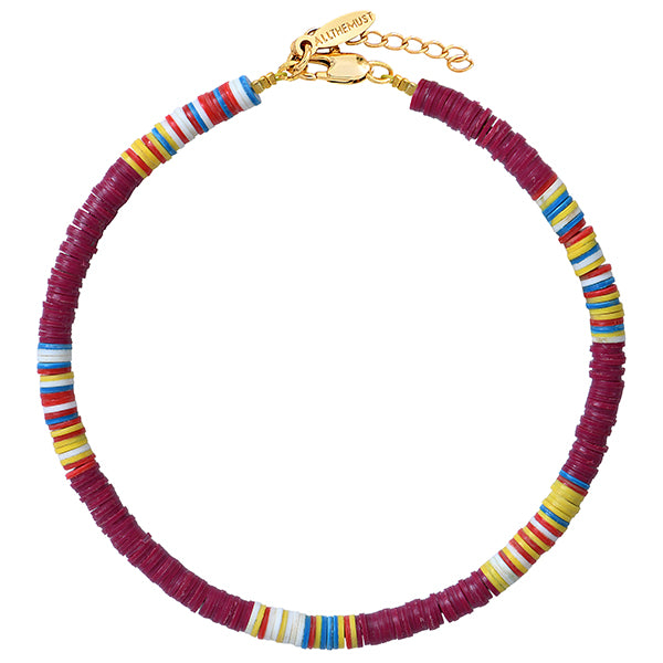Burgundy Anklet 