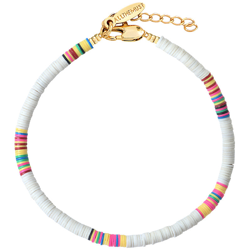 Bracelet de Cheville Blanc