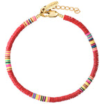 Bracelet de Cheville Rouge