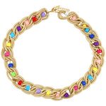 Rainbow Beads Braided Necklace