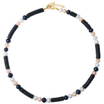 Black Heishi Fresh Water Pearl Necklace