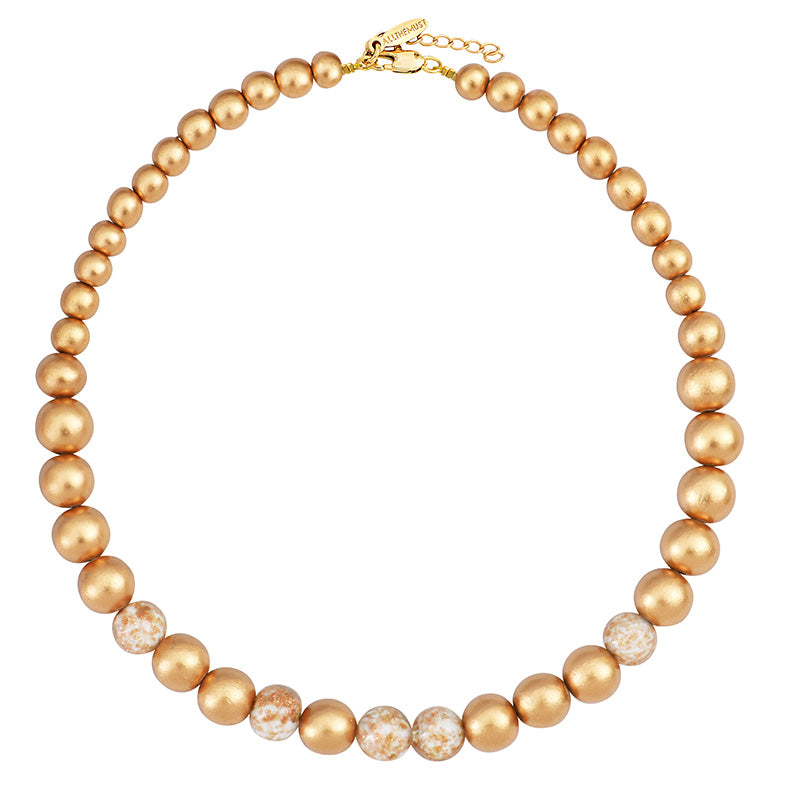Collier perles rondes précieux 1
