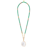 Green Heishi Stone Necklace