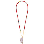 Red Heishi Stone Necklace