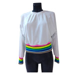 Rainbow Velvet Sweat Shirt 2