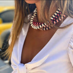 Collier India Blanc